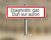 Diagnostic gaz à Dun sur Auron